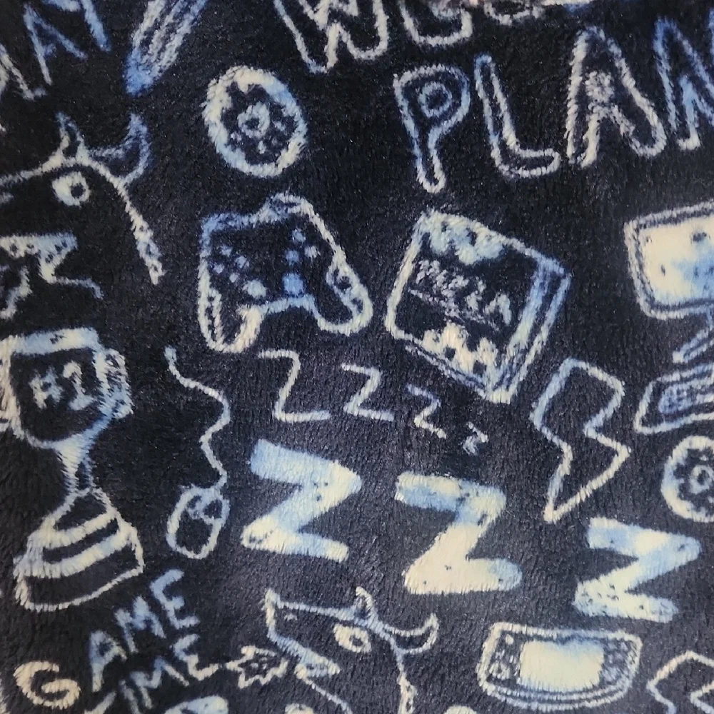 Cat & Jack Blue Game time Graphic One Piece zip up size S - 6/7 NWOT - Picture 4 of 7